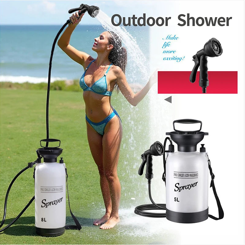 “Doccia Portatile da Campeggio – Acqua Ovunque Senza Elettricità”