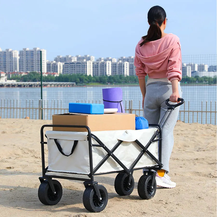“Carrello Pieghevole Ultra Resistente – Trasporta Tutto Senza Fatica (Fino a 75kg)”
