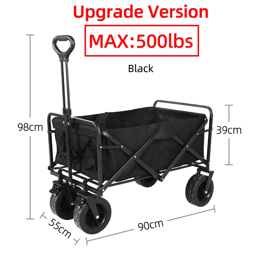 “Carrello Pieghevole Ultra Resistente – Trasporta Tutto Senza Fatica (Fino a 75kg)”