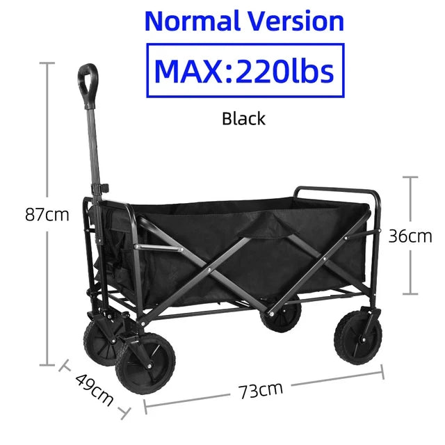 “Carrello Pieghevole Ultra Resistente – Trasporta Tutto Senza Fatica (Fino a 75kg)”