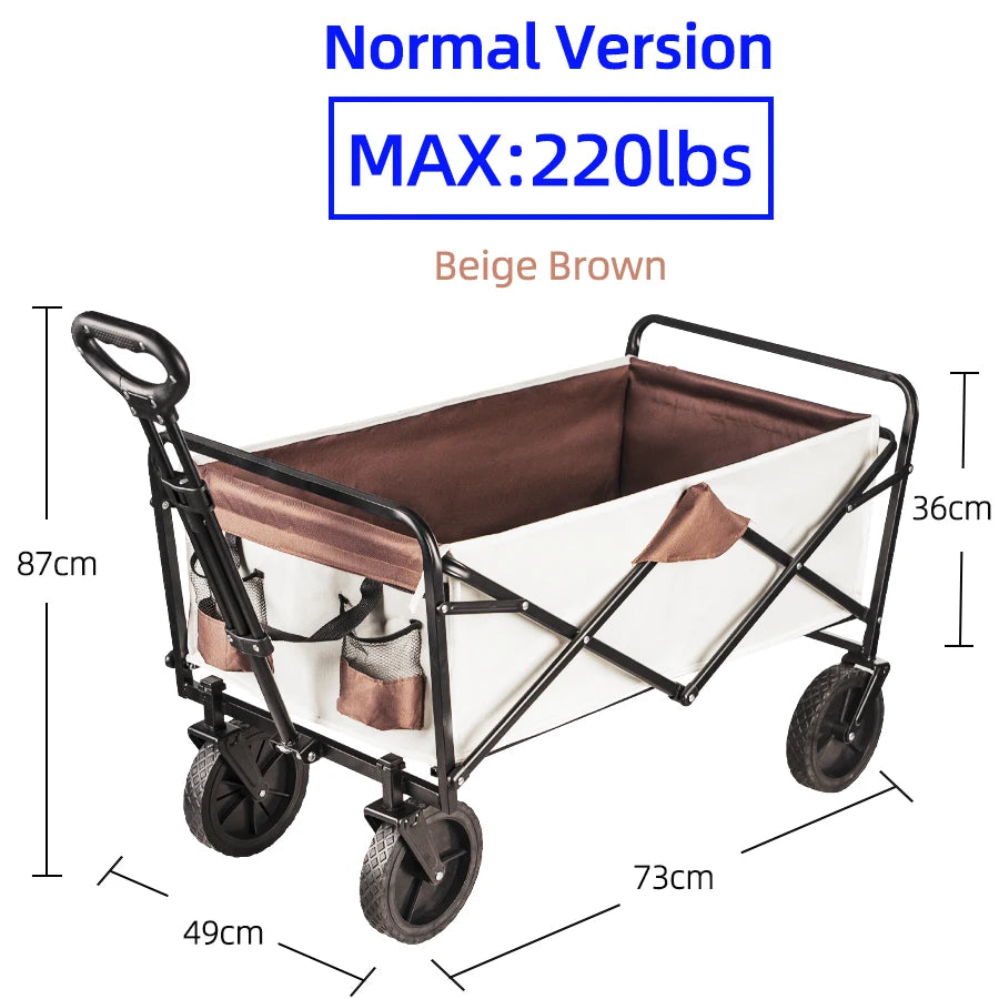 “Carrello Pieghevole Ultra Resistente – Trasporta Tutto Senza Fatica (Fino a 75kg)”