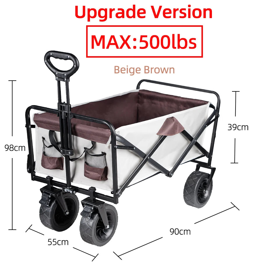 “Carrello Pieghevole Ultra Resistente – Trasporta Tutto Senza Fatica (Fino a 75kg)”